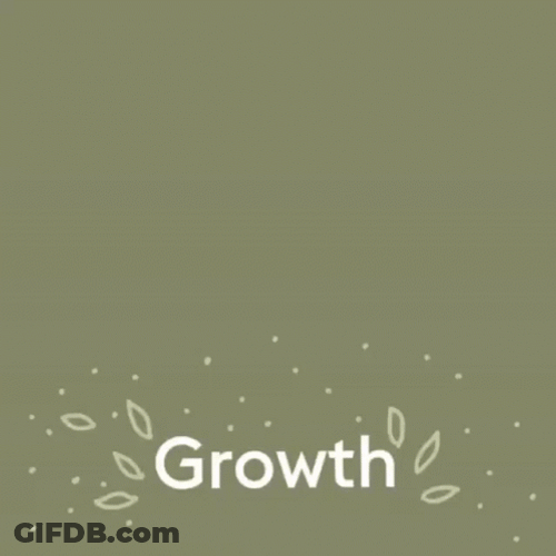 Animated Leaves Growth Animation GIF