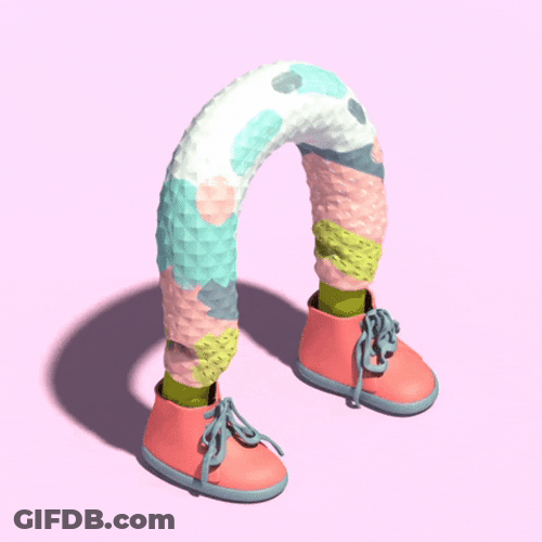 Animated Legs Stretching Out GIF