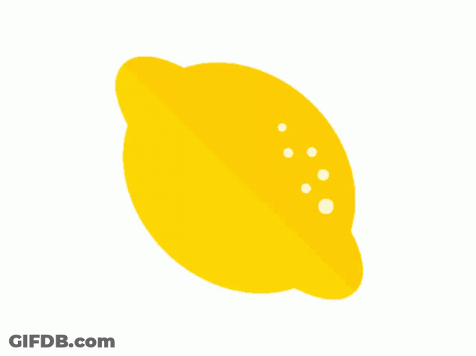 Animated Lemon Spinning GIF