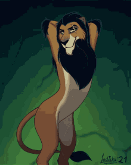 Animated Lion Sexy Dance Yiff GIF