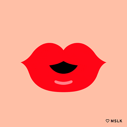 Animated Lips Valentines Day Blowing Kisses GIF