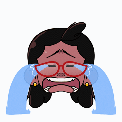Animated Little Girl Hollering Cry GIF
