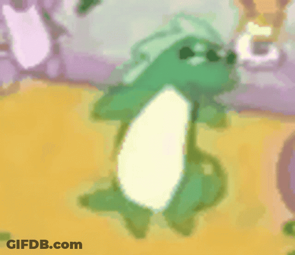 Animated Lizard With Shades Dancing GIF