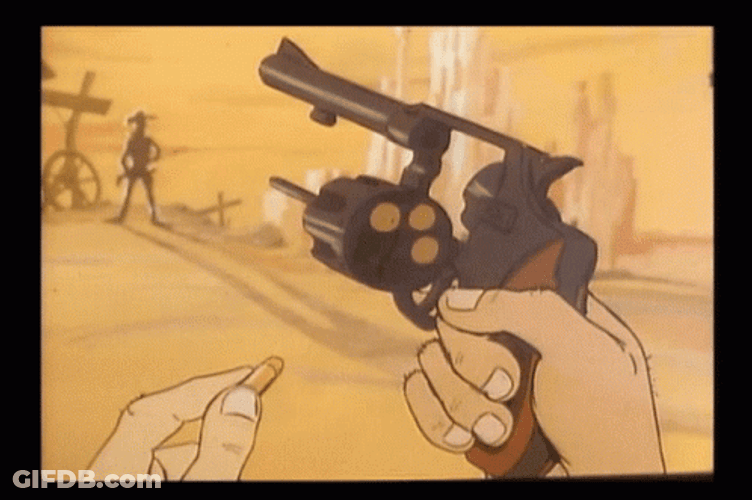 Animated Loading Revolver Gun GIF