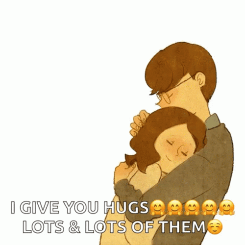 Animated Love I Give You Hugs GIF