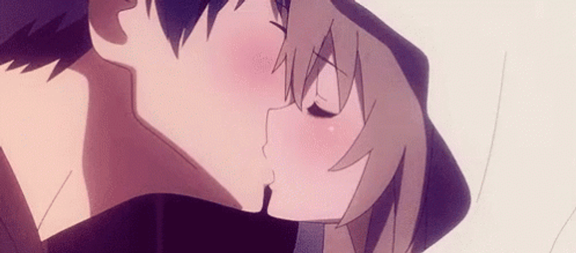 Animated Love Kissing Wholeheartedly GIF