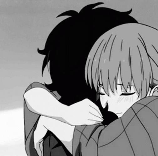 Animated Love Mangga Couple Torridly Kissing GIF