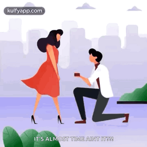 Animated Love Proposing GIF