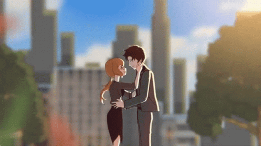 Animated Love Sweet Couple GIF