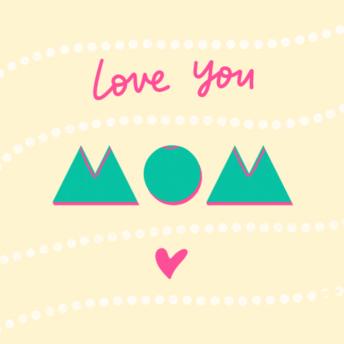 Animated Love You Mom Appreciation Sticker GIF