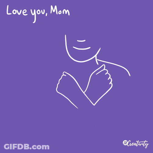 Animated Love You Mom Sign Language Sticker GIF