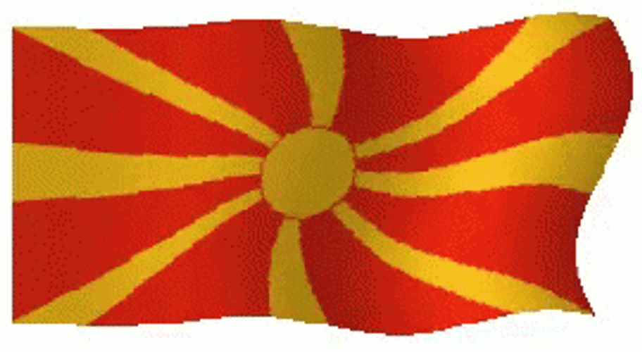 Animated Macedonia Flag Waving GIF