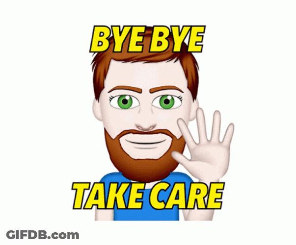 Animated Man Bye Bye Take Care GIF