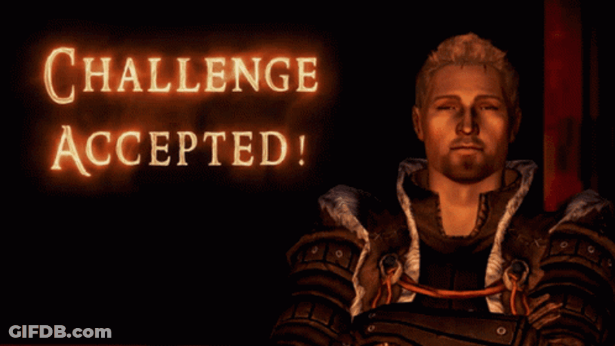 Animated Man Challenge Accepted GIF