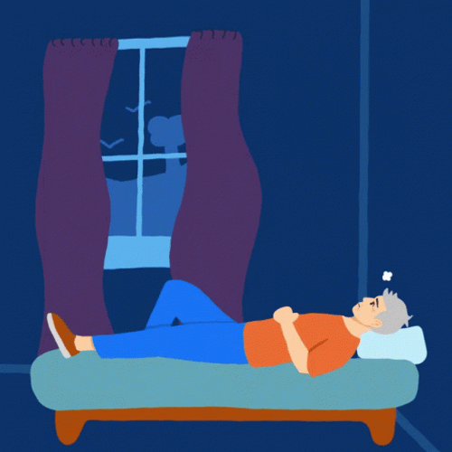 Animated Man Dreaming Thinking GIF