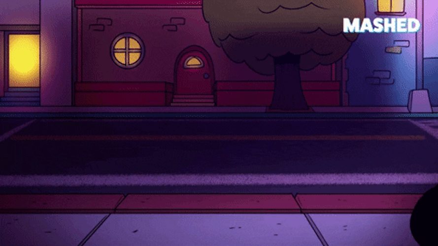 Animated Man Hailing Taxi GIF