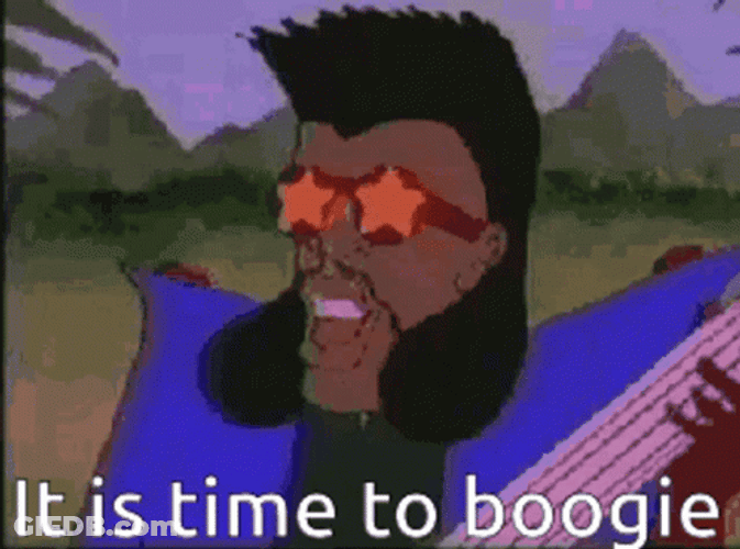 Animated Man It Is Time To Boogie GIF