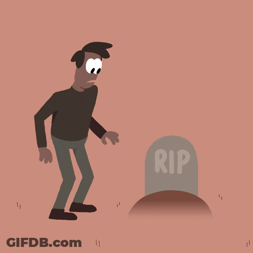 Animated Man Scared By Ghost Meme GIF