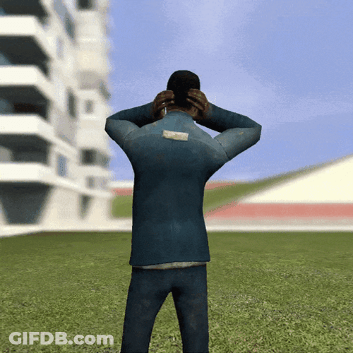Animated Man Thug Shaker With His Back Turned GIF