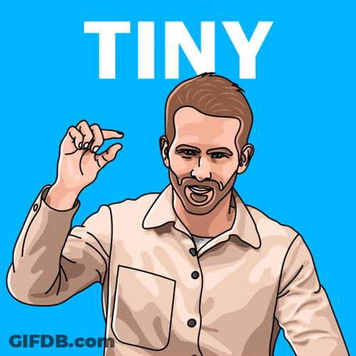 Animated Man Too Small GIF