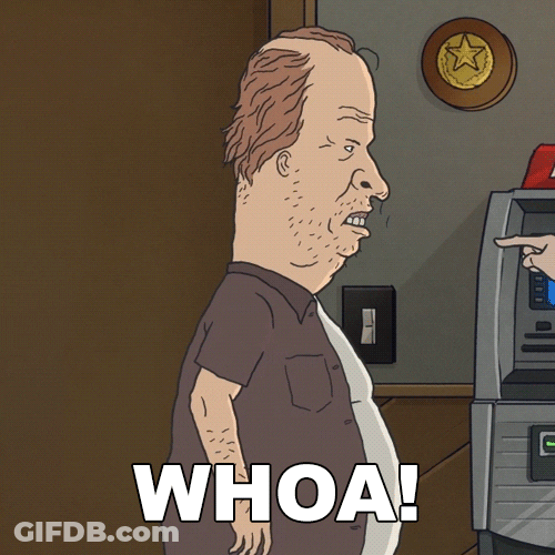 Animated Man Wowza Can't Believe It GIF