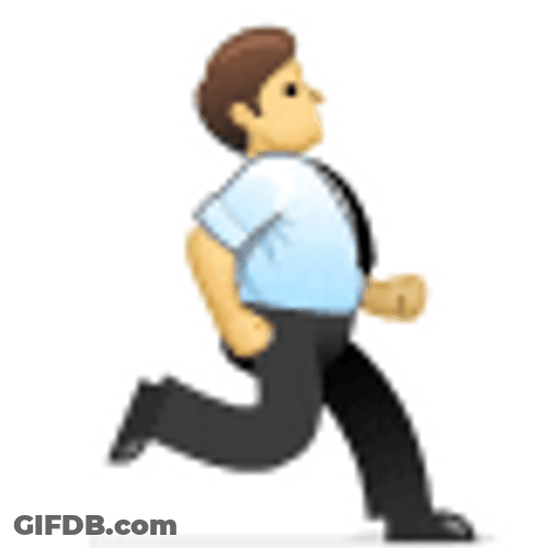 Animated ManJogging Emoji GIF