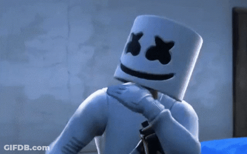 Animated Marshmello That's Nothing GIF