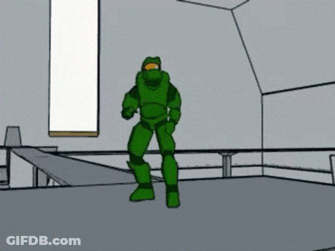 Animated Master Chief Dancing GIF