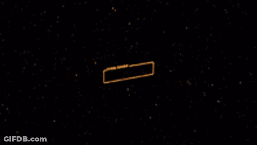 Animated May The 4Th Be With You Text GIF