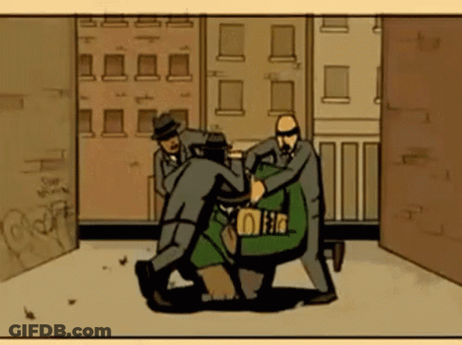 Animated Mf Doom Fight GIF