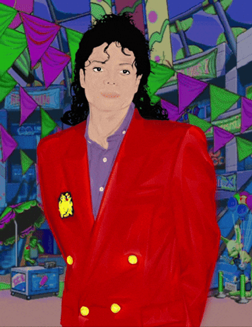 Animated Michael Jackson Hee Hee Twinkling Eyes GIF