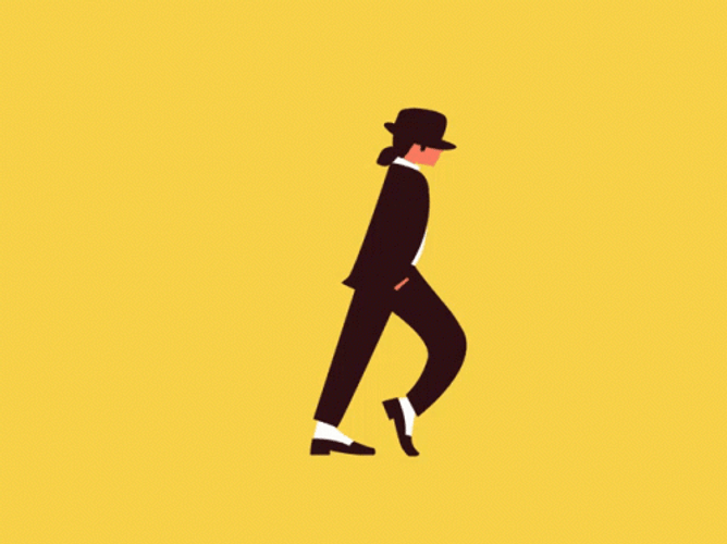 Animated Michael Jackson Moonwalk GIF