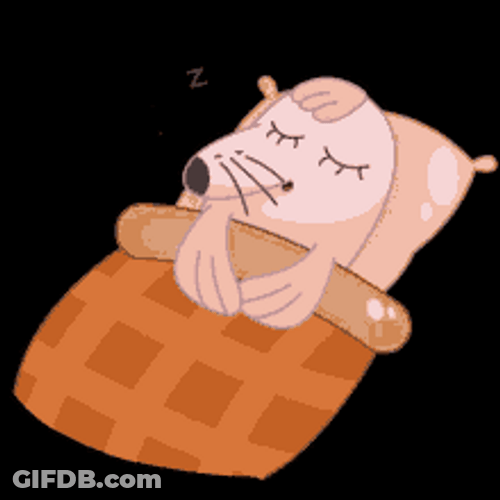 Animated Mole Sleeping And Snoring GIF