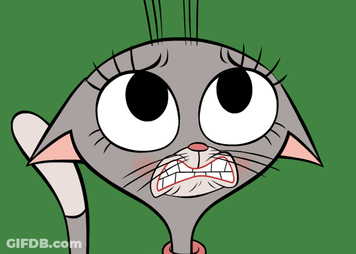 Animated Monday Jittery Cat GIF