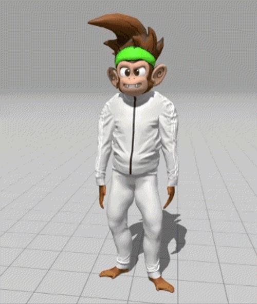 Animated Monkey Dancing Gangnam Style GIF