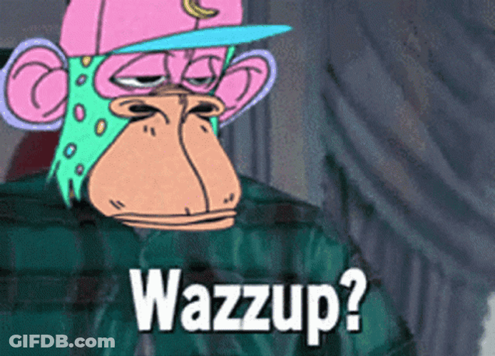 Animated Monkey Wazzup GIF
