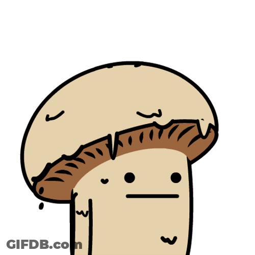 Animated Mushroom Nervous Sweat GIF