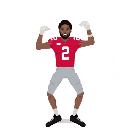 Animated New Orleans Saints Chris Olave Dancing Gracefully GIF