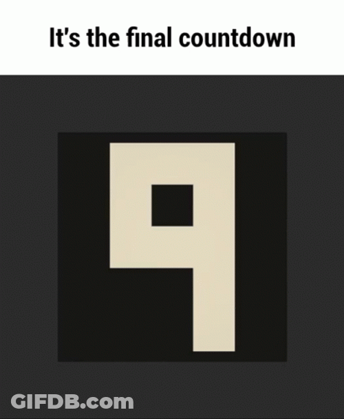Animated Number Final Countdown GIF