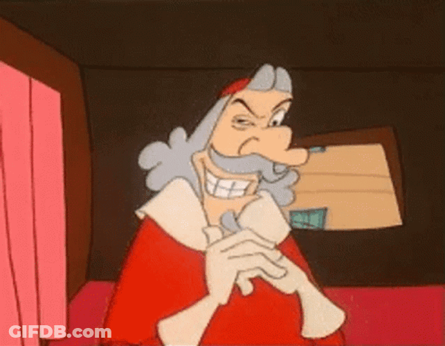 Animated Old Man Cracking Knuckles GIF