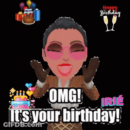 Animated Omg It's Your Birthday GIF