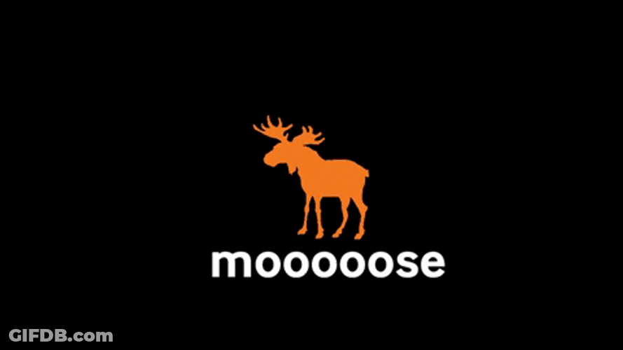 Animated Orange Moose GIF
