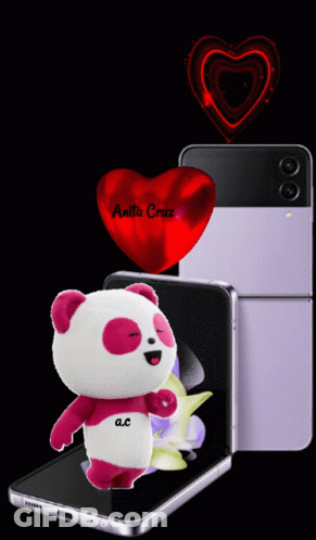 Animated Panda Bear With Anita Cruz GIF