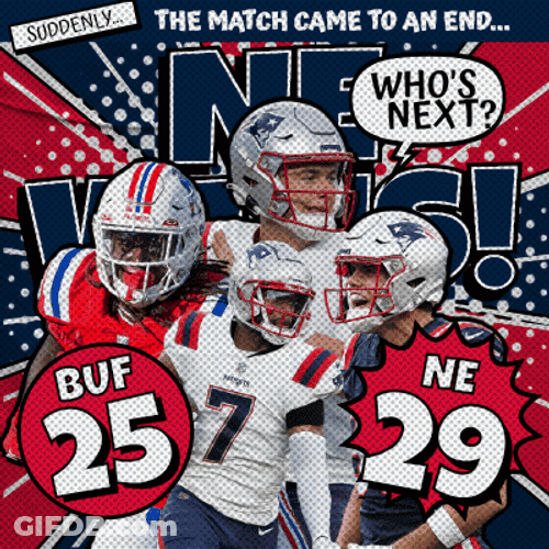 Animated Patriots Win Poster GIF