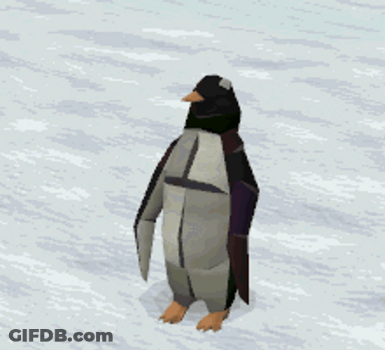 Animated Penguin Bowing GIF