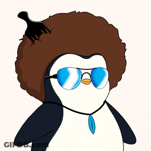 Animated Penguin Cha Ching GIF