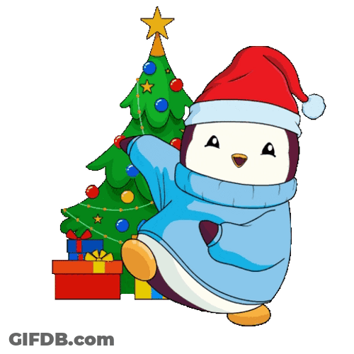 Animated Penguin Dancing Noel GIF