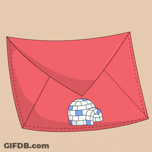 Animated Penguin Greeting Mail GIF