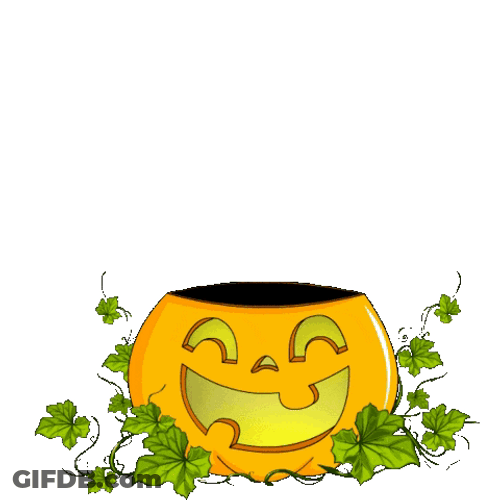 Animated Penguin In Pumpkin Trick Or Treat GIF