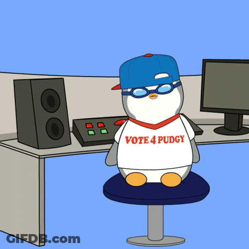 Animated Penguin Turning Around Delay GIF